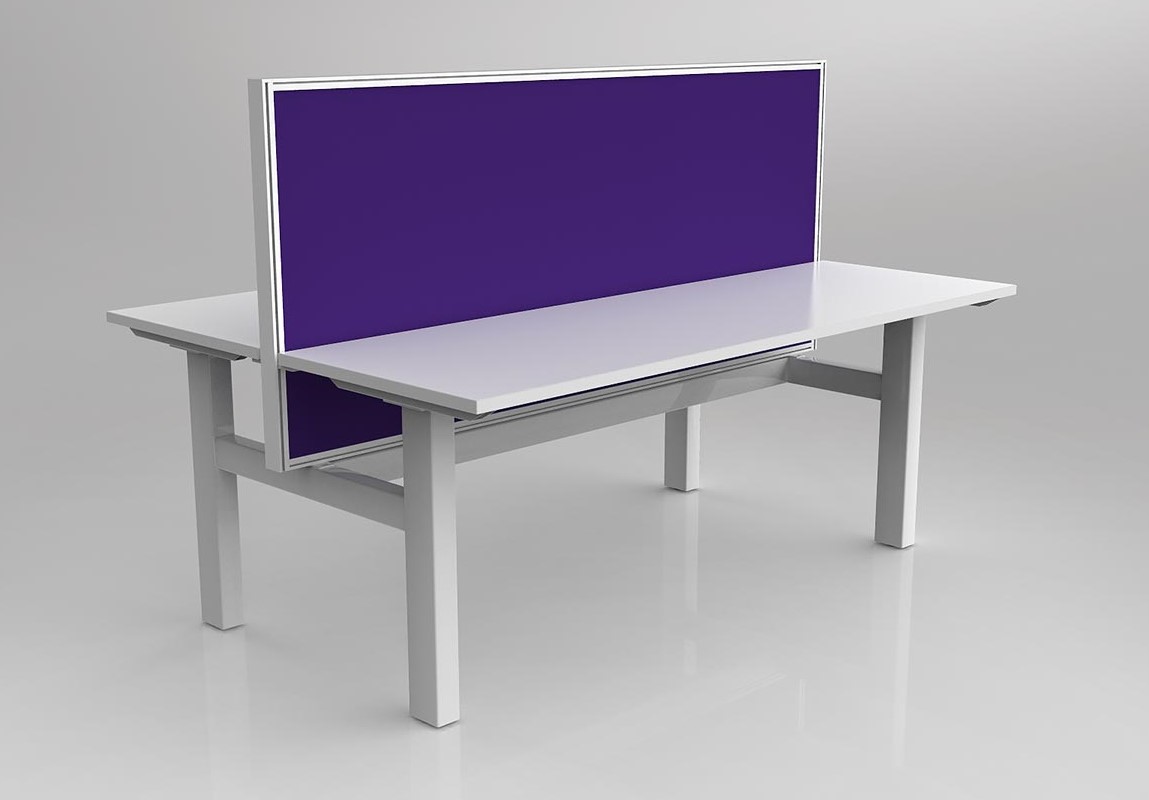 Agile Fixed Height Desk Double Side with Studio 50 Screen